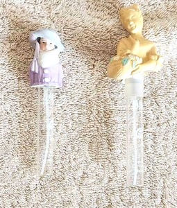 lot 94 image: Vintage Avon bisque porcelain lady head thimbles