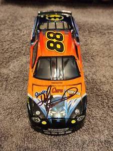 lot 124 image: Collectible Action diecast Dale Jarret Batman Nascar racecar - Autographed - in Box - Authenticity unknown