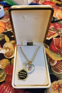 lot 147 image: Genuine Bavarian Crystal Unicorn pendant necklace