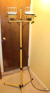 lot 54 image: Two Work lights with Stand