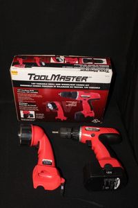 lot 115 image: Two Sets of Tool Master Battery DrillLight Pairs