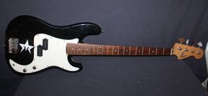 lot 8 image: Squier By Fender P-Bass Electric Guitar, needs strings