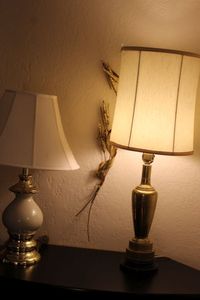 lot 136 image: Two Lamps and Wall Deco
