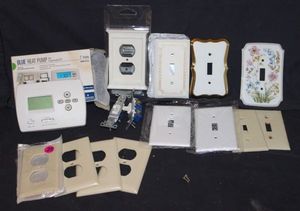 lot 140 image: Light Switch and Plug Covers, and Digital Thermostat