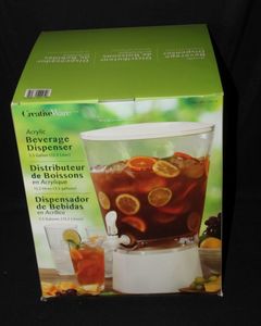 lot 157 image: Acrylic Beverage Dispenser