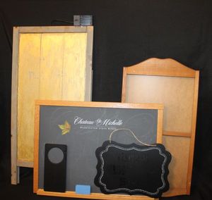 lot 165 image: Blank Decorative Sign Boards