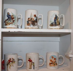 lot 181 image: Norman Rockwell Cups