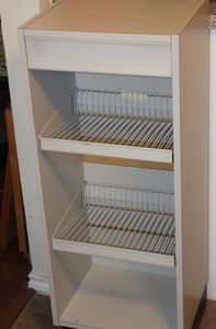 lot 187 image: Shelf with Wire Shelves