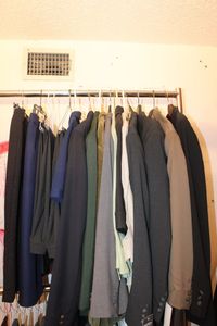 lot 248 image: Mens and Womans Suit Coats and Slacks, Various sizes