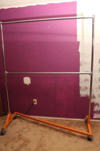 lot 256 image: Heavy Duty Clothing Rack on Wheels