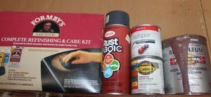 lot 285 image: Wood Refinishing Kit and other Paints as shown