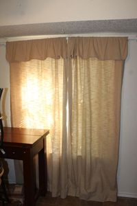lot 300 image: Full Length Drapes And Curtain Rod