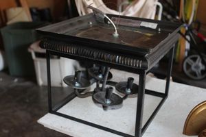 lot 23 image: Black Medal Light fixture