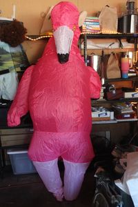 lot 372 image: Blow up Flamingo Costume