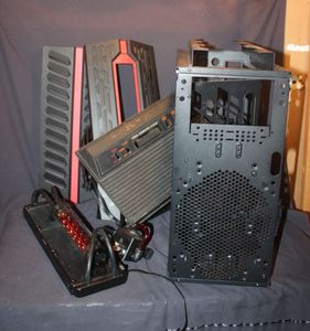 lot 380 image: Bare Computer Tower andAccessories