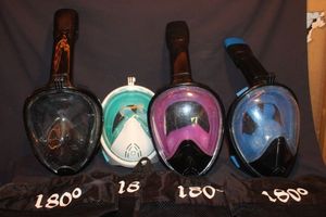 lot 385 image: 180 Degree Snorkle Masks