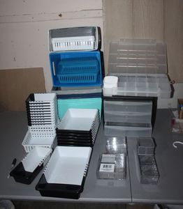 lot 420 image: Variety of Storage Bins and Containers