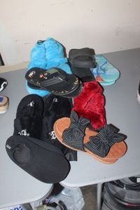 lot 427 image: House Shoes,Sandles, and Footwarmers