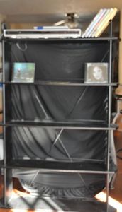 lot 489 image: DVD Player, Shelf and Artist Signed CDs