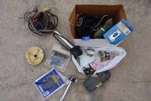 lot 215 image: Boat light, trailer lights, Padlock eye clamp and more