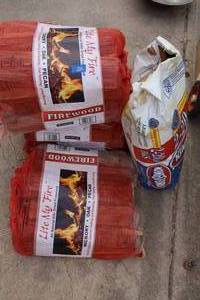 lot 226 image: Dried Firewood for fireplaces or smoking and cooking. Plus Kingsford charcoal