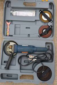 lot 237 image: Ryobi angle grinder and case