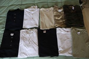 lot 140 image: NEW shirts and Polos, size Med and Large
