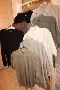 lot 170 image: Mens shirts - long sleeve and short sleeve