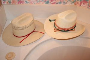 lot 186 image: Two cowboy hats - stiff and size 7 14