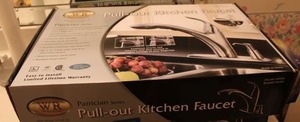 lot 178 image: NEW Brushed nickel kitchen faucet