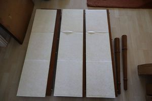 lot 80 image: Dining table LEAVES ONLY by Thomasville with padded covers plus two legs -