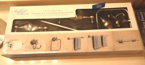 lot 182 image: NEW Sheffield Home 6 piece bath set, see photos