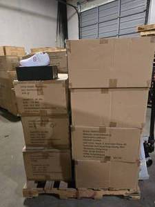lot 3 image: Pallet of NEW K8IROS (Spencer Dinwiddle) Perception WhiteViolet Mens Shoes.  10 Pairs of Shoes Per Box.  QUANTITY 10 BOXES PER PALLET  BID IS TIMES THE QUANTITY SO YOU ARE BIDDING PER BOX
