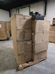 lot 30 image: Pallet of NEW K8IROS (Spencer Dinwiddle) Perception BlackGreyWhite Mens Shoes.  10 Pairs of Shoes Per Box.  QUANTITY 12 BOXES PER PALLET  BID IS TIMES THE QUANTITY SO YOU ARE BIDDING PER BOX