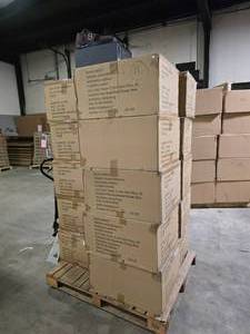 lot 38 image: Pallet of NEW K8IROS (Spencer Dinwiddle) Perception BK Bridge Mens Shoes.  10 Pairs of Shoes Per Box.  QUANTITY 15 BOXES PER PALLET  BID IS TIMES THE QUANTITY SO YOU ARE BIDDING PER BOX