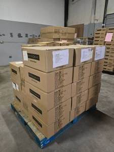 lot 43 image: MASSIVE Pallet of Infinite Black Elder Dice Sets for Dungeons & Dragons.  QUANTITY 35 CASES TOTAL  BID IS TIMES THE QUANTITY SO YOU ARE BIDDING PER CASE