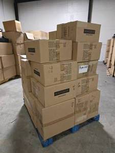 lot 47 image: MASSIVE Pallet of Infinite Black Elder TCG Playmats for Dungeons & Dragons.  QUANTITY 24 CASES TOTAL  BID IS TIMES THE QUANTITY SO YOU ARE BIDDING PER CASE