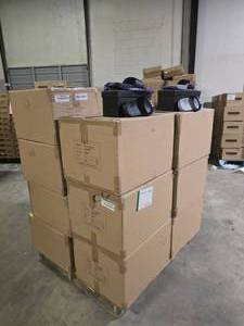 lot 52 image: Pallet of NEW Sandalboyz Spencer Dinwiddle Signature Sandals.  12 Pairs of Sandals Per Box.  QUANTITY 17 BOXES PER PALLET  BID IS TIMES THE QUANTITY SO YOU ARE BIDDING PER BOX