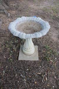 lot 79 image: Cement bird bath