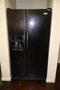 lot 10 image: Whirlpool Refrigerator Freezer model ED5RHAXNB02 - 36w x 32d x 70h