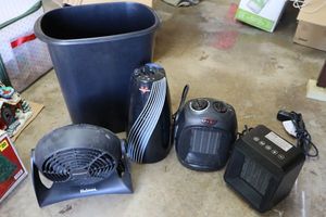 lot 189 image: Personal space heaters and fan