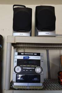 lot 165 image: Philips CDradiotape player, model FW-C10037