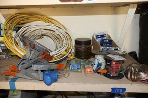 lot 158 image: Misc. wiring and clamps