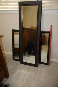 lot 125 image: Three Kirklands wall mirrors, see photos