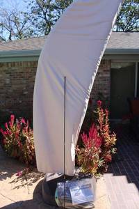 lot 70 image: Cantilever Canopy deck umbrella