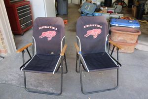 lot 145 image: Two Mineral Wells folding chairs