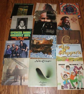lot 240 image: Vintage record albums includes Neil Diamond, Chicago, Bob Seger and more