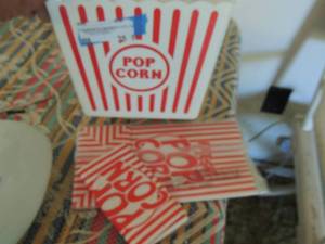 lot 35 image: popcorn bags and bucket