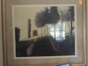 lot 28 image: framed tree art