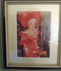 lot 47 image: MAE WEST PHOTE FRAMED
